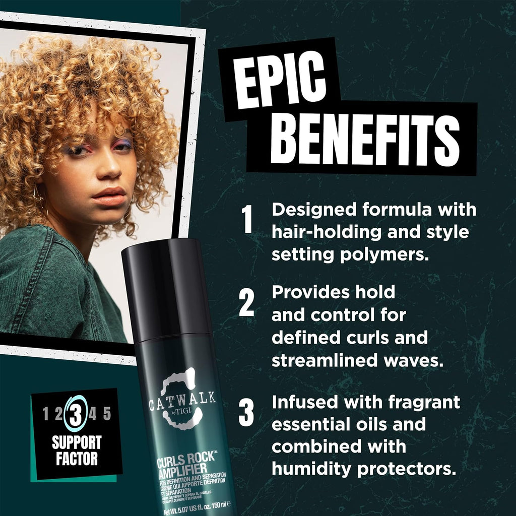 TIGI Catwalk Curls Rock Amplifier, crema definizione ricci 150 ml